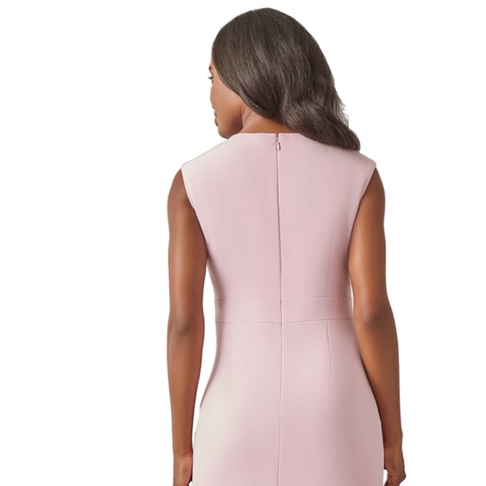 Kasper Light Pink Sleeveless Midi Dress Sz 8 NWT - Picture 2 of 4